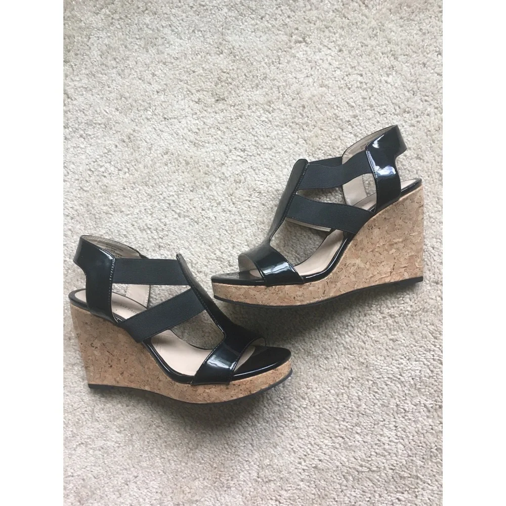 Adrienne Vittadini Cork Wedges